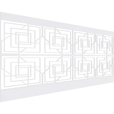 Ekena Millwork 44"H x 94 1/2"W Norwood PVC Wainscot Paneling Kit WPK44X94NWD